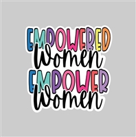 Empowered Women Tumbler Sticker