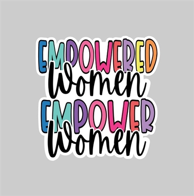 Empowered Women Tumbler Sticker