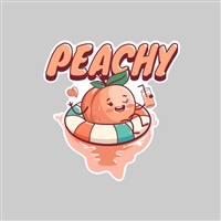 Just Peachy  Tumbler Sticker