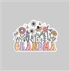 Grandma Floral Tumbler Sticker