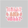Holly and Jolly Tumbler Sticker