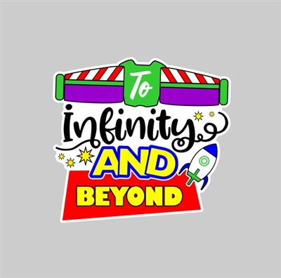 Infinity & Beyond Tumbler Sticker