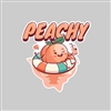 Just Peachy Tumbler Sticker