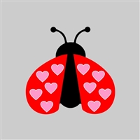 Lady Bug Tumbler Sticker