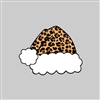 Leopard Santa Hat Tumbler Sticker