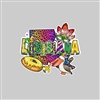 Louisiana Mardi Gras Tumbler Sticker