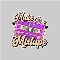 Mixed Tape  Tumbler Sticker