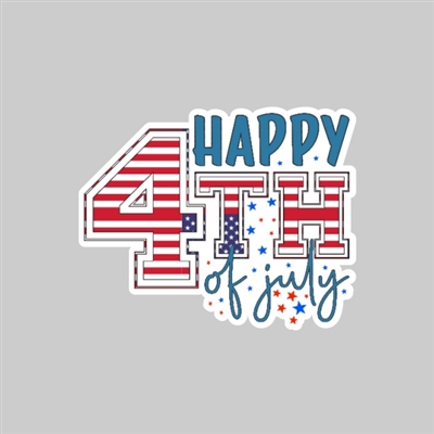 4th of July Tumbler Sticker