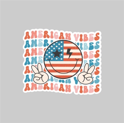 America Vibes Tumbler Sticker
