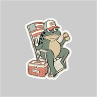 American Frog Tumbler Sticker