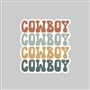 Cowboy Tumbler Sticker