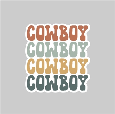 Cowboy Tumbler Sticker