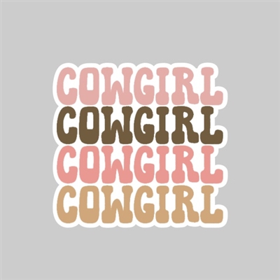Cowgirl Tumbler Sticker