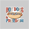Hot Dogs & Freedom Tumbler Sticker