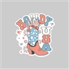 Howdy USA  Tumbler Sticker