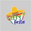 Lets Fiesta  Tumbler Sticker