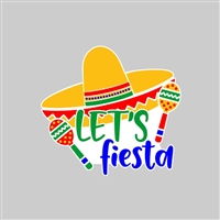 Lets Fiesta  Tumbler Sticker