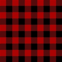 Red Buffalo Plaid Vinyl Sheet