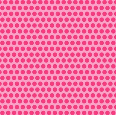 Pink w/Dark Pink Dots Vinyl Sheet