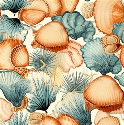 Sea Shells Vinyl Sheet