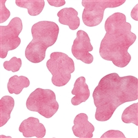 Pink Watercolor Cow Print Vinyl Sheet