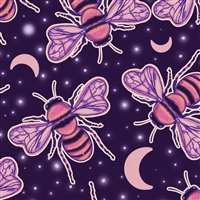 Purple Bees Vinyl Sheet