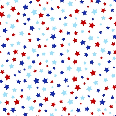 RWB Scattered Stars  Vinyl Sheet