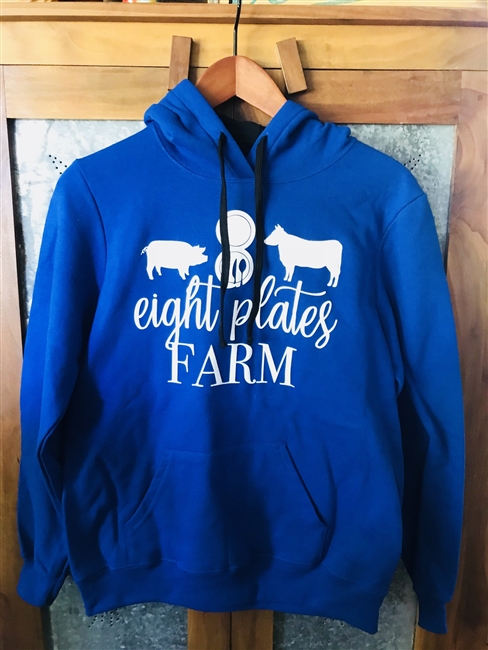 Women's PLUS size Fitted Sweatshirt Royal Blue 2X-4X