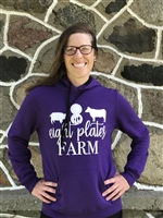 Women's Fitted Sweatshirt Bright Purple