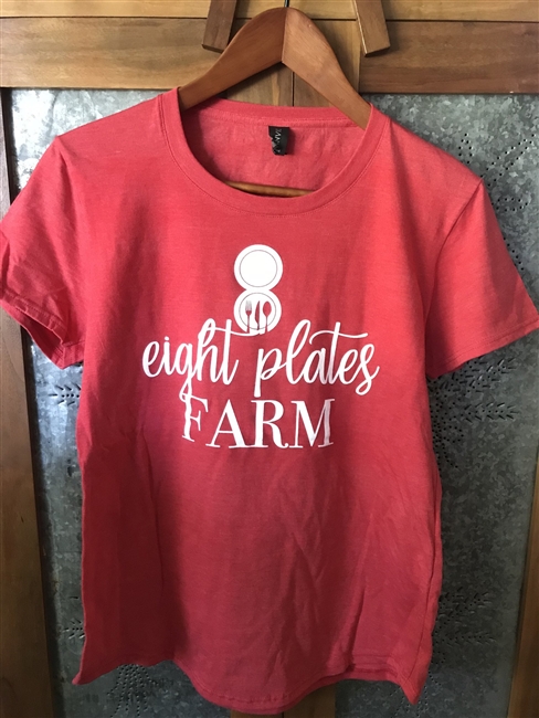 Women's Fitted T Shirt Heather Red