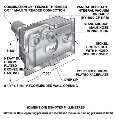 Mifab MHY-35 Wall Hydrant
