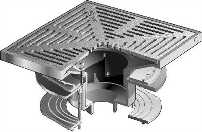 R1200-PR15 15"  Promenade Deck Drain