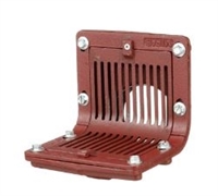 Mifab R1320T Scupper Drain with Flat Grate and 90 Degree Threaded Outlet
