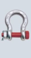 Pair of Green Pin (G-4163) 3.25t Standard Safety Anchor Shackles