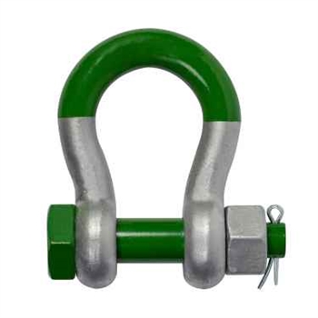 Pair of Green Pin (G-5263) 55t SUPER ALLOY Safety Anchor Shackles