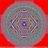 FLASHING RAINBOW SHRI YANTRA M - SUBTLE ENERGY MANDALA BY STEVEN MICHAEL KING