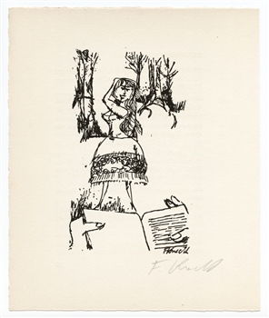 Fred Engelbert Knecht signed original lithograph