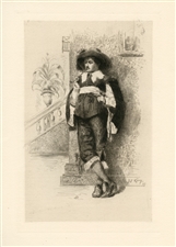 James S King etching Leisure Moments