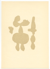 Joan Miro pochoir, 1947