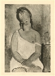 Amedeo Modigliani "Jeune femme en chemise"