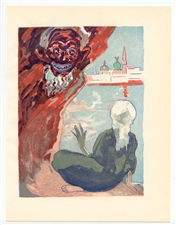 Kees van Dongen engraving for "Mille Nuits"