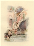 Rhoda Holmes Nicholls chromolithograph "Amphibious Boys" | Venice