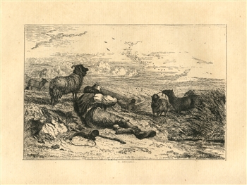 Richard Ansdell etching