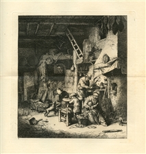 Philip Gilbert Hamerton etching Van Ostade