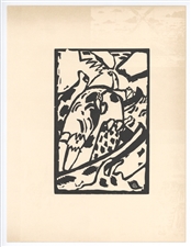 Wassily Kandinsky woodcut "Improvisation 7"