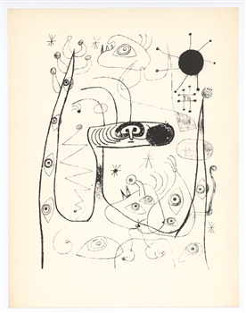 Joan Miro surrealist lithograph