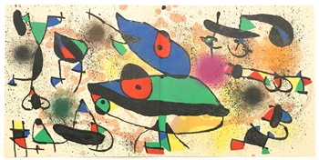 Joan Miro "Sculptures II" original lithograph, 1974