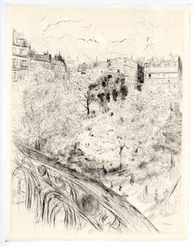 Edouard Vuillard etching Vintimille Paris 1937