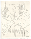 Henri Matisse original etching "La Cite - Notre Dame"