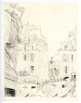 Jean-Gabriel Daragnes original etching